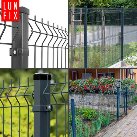 Příchytka plotového panelu průběžná 40x60mm šedá