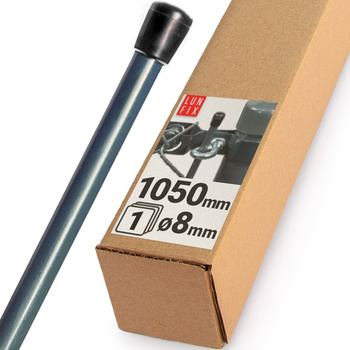 Napínací tyč fi8x1050 PVC grafitová