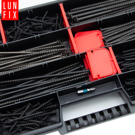 Sada šroubů do sádrokartonu 280ks + koncovka PH2