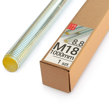 Závitová tyč M18 pozinkovaná 1000 mm 8.8 1 ks.