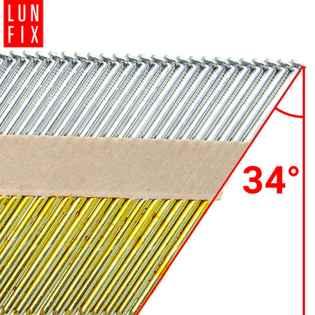 Hřebíky do hřebíkovačky 90mm 3,1x90 3,5'' hladké na papíře pozinkované 2000ks.