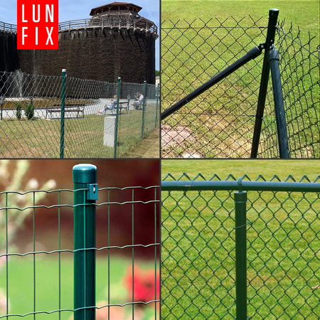 Plotový sloupek kulatý fi 42 tl. 1,2mm 2m 200cm zelený