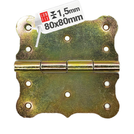 Závěs dekorativní 80x80x1,5 mm pozinkovaný 1ks.