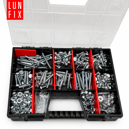 Sada šroubů, matic a podložek M12 390ks. pozink