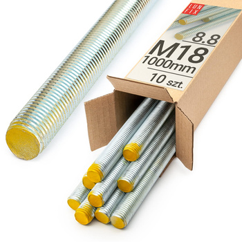Závitová tyč M18 pozinkovaná 1000 mm 8.8 10 ks.
