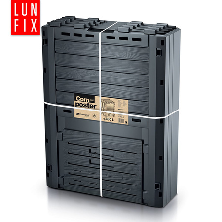 Zahradní kompostér 280l na hnojivo antracitový