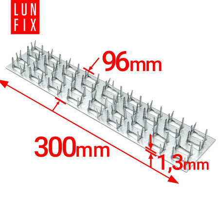 Styčníková deska 96x300 protištěpná spona PK4 10ks