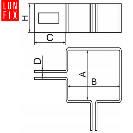 Příchytka plotového panelu rohová 80x80mm zelená