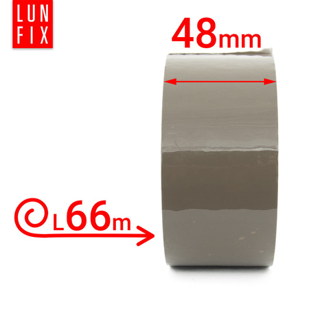 Hnědá akrylová balicí páska Smart 48mm/66m