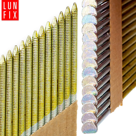 Hřebíky do hřebíkovačky 75mm 2,8x75 kroužkové  na papíře pozinkované 2000ks.