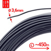 Napínací drát šedý pozinkovaný povlečený PVC 3,6 mm 450 m