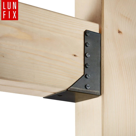 Závěs trámu černý 45x97x75x2  dělená bodka 1ks.