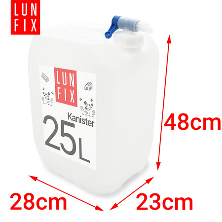 Kanystr s kohoutkem 25l nádrž na vodu HDPE kanystr + uzávěr
