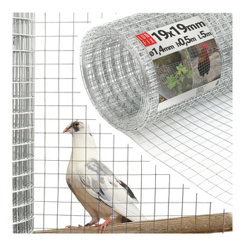 Svařované chovatelské pletivo oko 19x19 drát 1,4mm pozinkované h0,5m role 5m