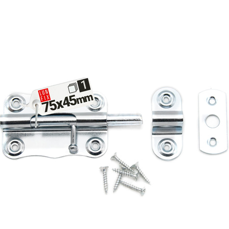 Skříňová zástrčka pozinkovaná 75x40 mm 1ks.