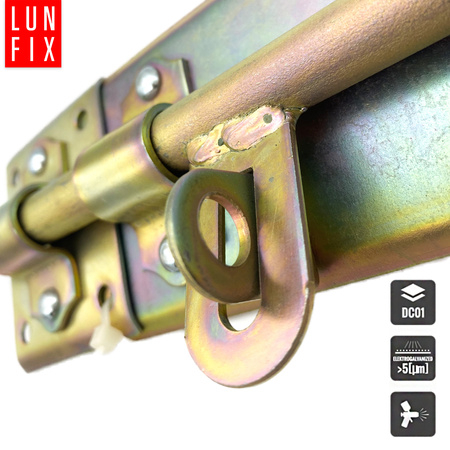 Zástrčka vratová 280x80mm s dřevěnou koncovkou levá 1ks