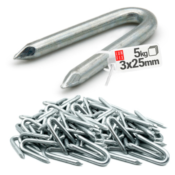 Svorky telegrafické 3x25mm 5kg