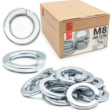 Pružná podložka M8 pozinkovaná DIN127 1 kg
