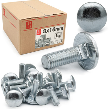 Vrátový šroub M8x16mm pozinkovaný