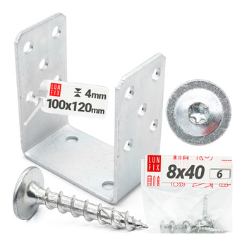 Patka k našroubovaní typ U 100 mm + šrouby