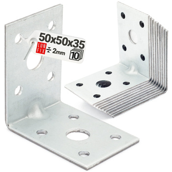 Úhelník s prolisem KPL12 50x50x35x2,0 10 ks.