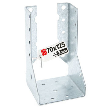 Závěs trámu 70x125x2 mm dělená botka