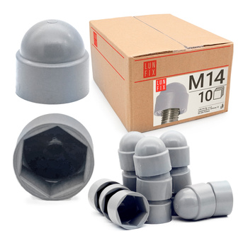 Krytka pro šrouby a matice se šestihrannou hlavou M14/22 šedá 10 ks