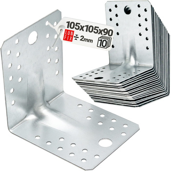 Úhelník s prolisem KPL2 105x105x90x2,0 10 ks.