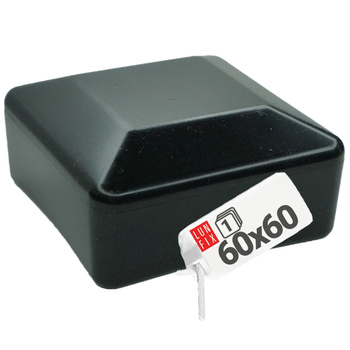 Čepička PVC na sloupek 60x60 mm černá 1ks.