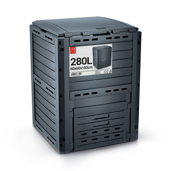 Zahradní kompostér 280l na hnojivo antracitový