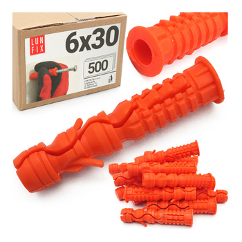 Hmoždinka univerzální 6x30mm 500ks.