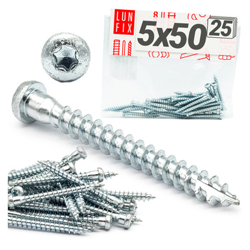 Tesařské vruty ANCHOR pro tesařské spoje 5x50 25ks.