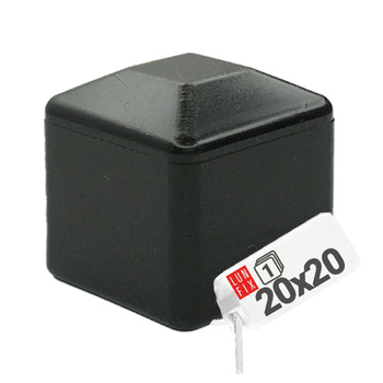 Čepička PVC na sloupek 20x20 mm černá 1ks.