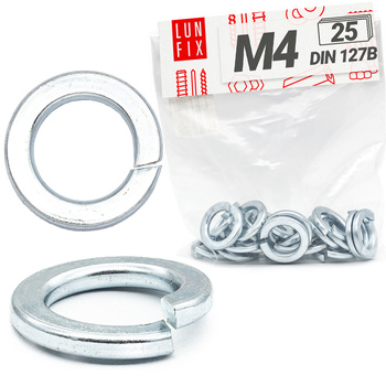 Pružná podložka M4 pozinkovaná DIN127 25ks