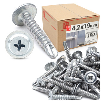 Samovrtný šroub taliřový 4,2x19 na kov 100ks.