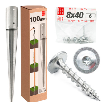 Kotevní pátka kulatá nátlukací 100mm + šrouby