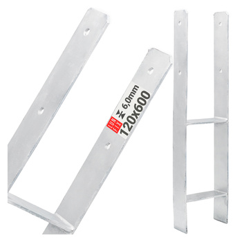 Ukotvení trámků typ H 120x600x6mm