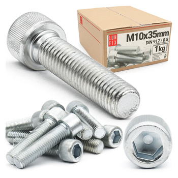 Šroub s válcovou hlavou M10x35 vnitřní šestihran DIN912 třída 8,8 1kg