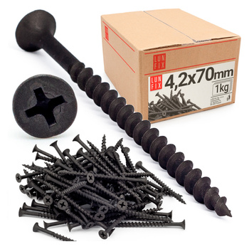 Vruty do sádrokartonu 4,2x70 do dřeva 1kg