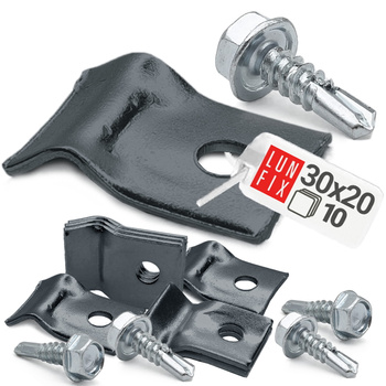 Příchytka panelu 5,5x19 grafitová 10 ks.