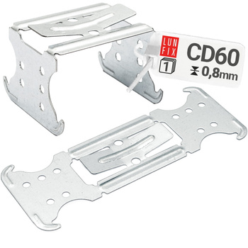 Spojka křížová CD profilů montáž sádrokartonu 1ks