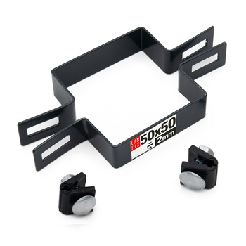 Příchytka plotového panelu průběžná 50x50mm šedá