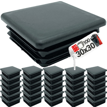 Zátka na sloupek 30x30 černá 100ks.