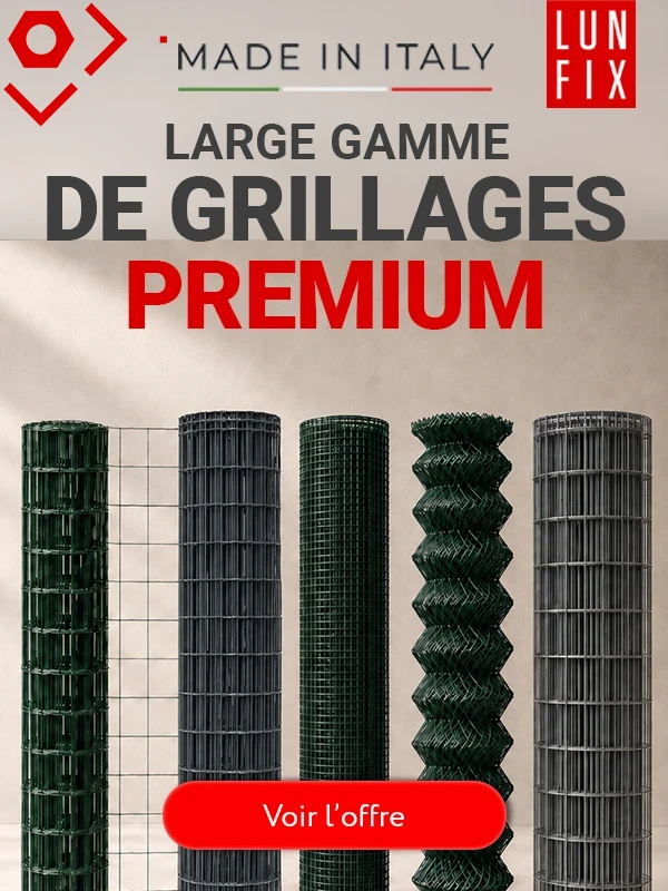 Bannière LUN FIX: Large gamme de grillages premium. Made in Italy. Lun Fix