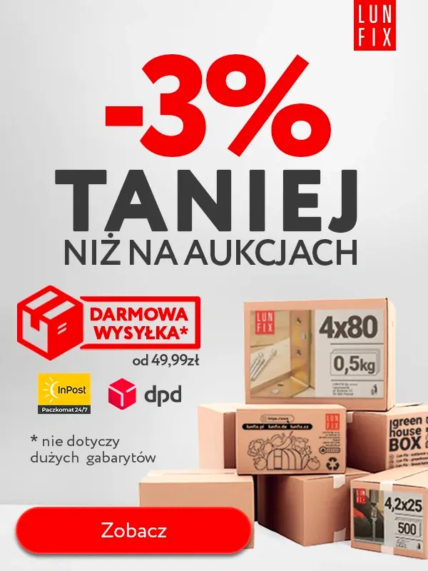 -3% na cały asortyment + darmowa dostawa od 49,99zł! Lun Fix